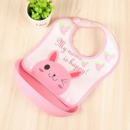 Милые регулируемые детские нагрудники EVA водонепроницаемые для кормления с