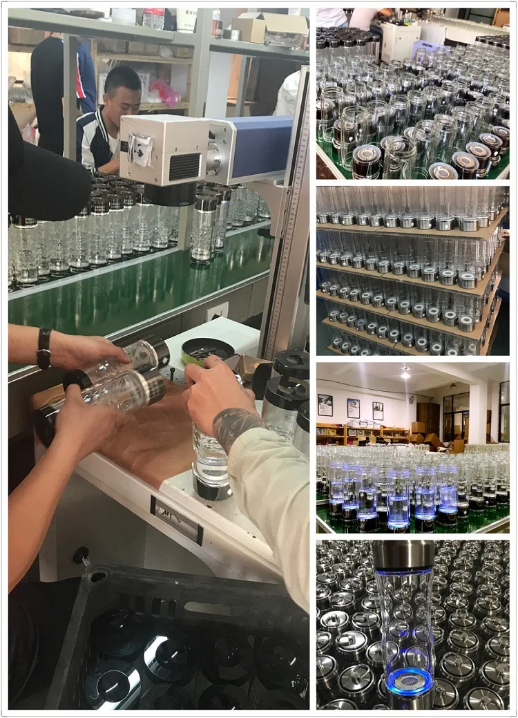 SPE/PEM водород богатый генератор бутылка с ионизатором воды Seperate H2 и O2 высокий чистый водород ПЭТ бутылка использования