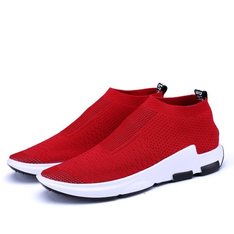 Новинка года; брендовая удобная модная легкая обувь; Sapatos; Высококачественная дышащая мужская повседневная обувь для отдыха - Цвет: 896-Red