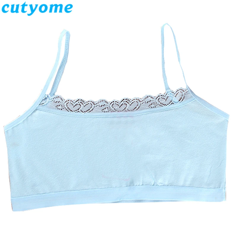 Cutyome, 10 шт./партия, бюстгальтер и трусы для девочек-подростков, хлопковые кружевные бюстгальтеры для молодых студентов, тренировочные бюстгальтеры, одежда для подростков