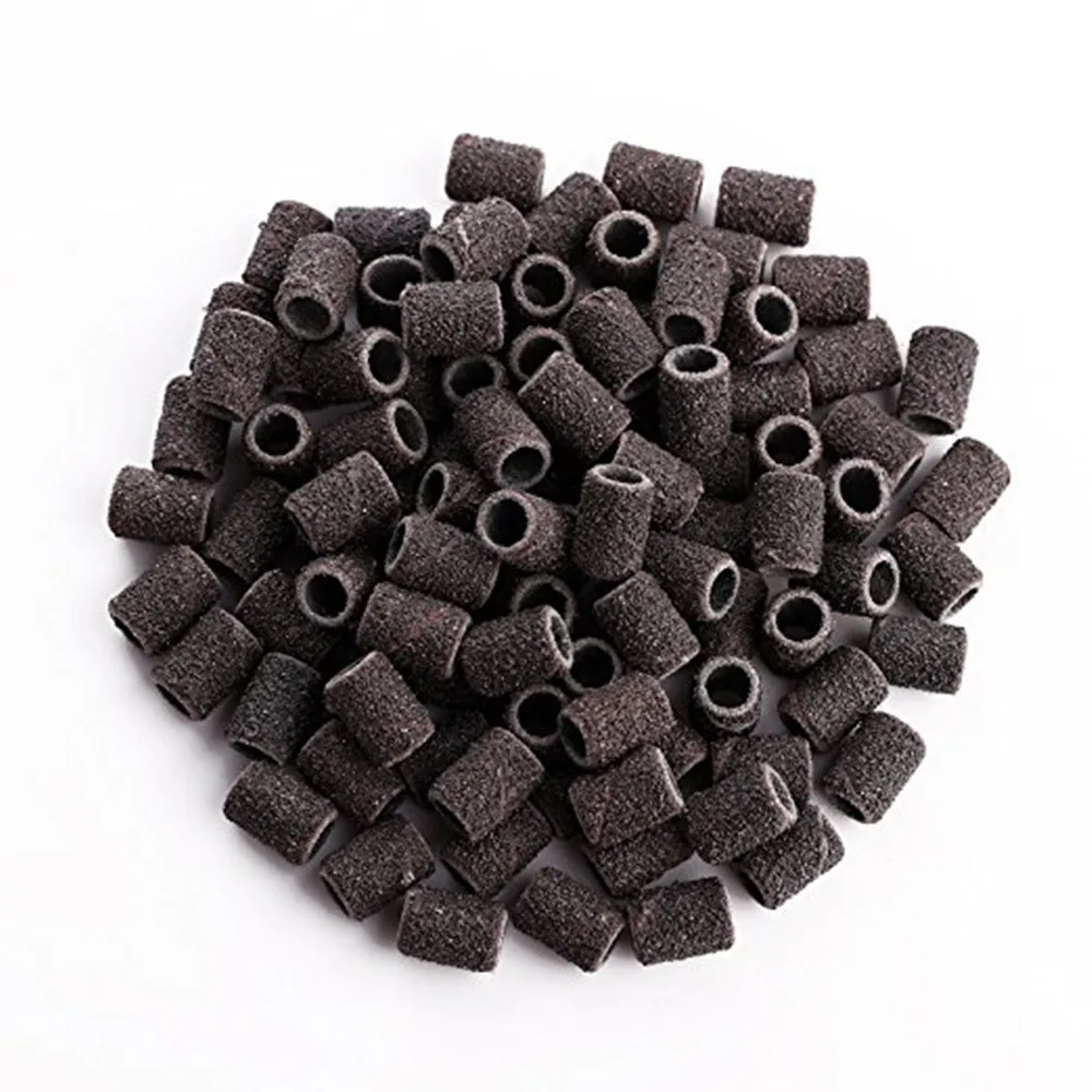 Makartt#80#150 Grit шлифовальные ленты ногтей сверло песок группа грубая 100 шт. для акриловых ногтей маникюр педикюр F0713