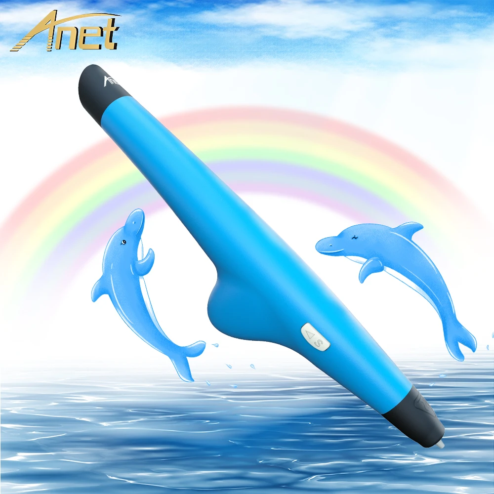 Anet 3D Printing Pen 5A 2V Drawing free 2*rolls PCL Filament 3d pen For Kids Child Education Hobbies Toy Gift | Компьютеры и офис