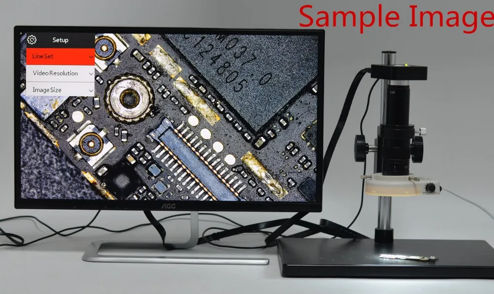 Цифровой промышленный видеомикроскоп 16 Мп HDMI HD usb набор камер + большая стрела