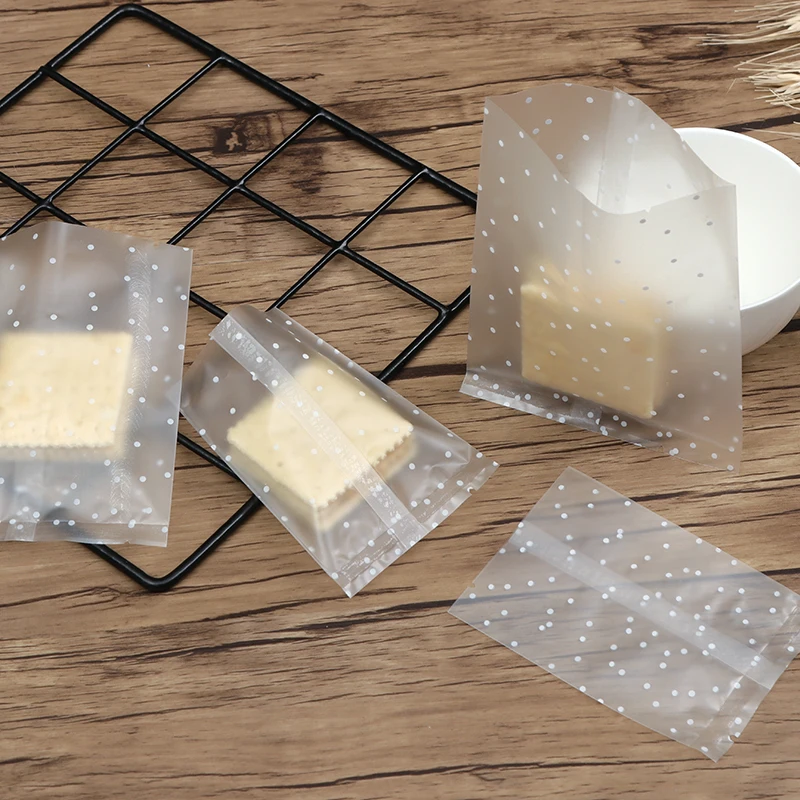 100 шт./партия пластиковые пакеты для упаковки печенья |