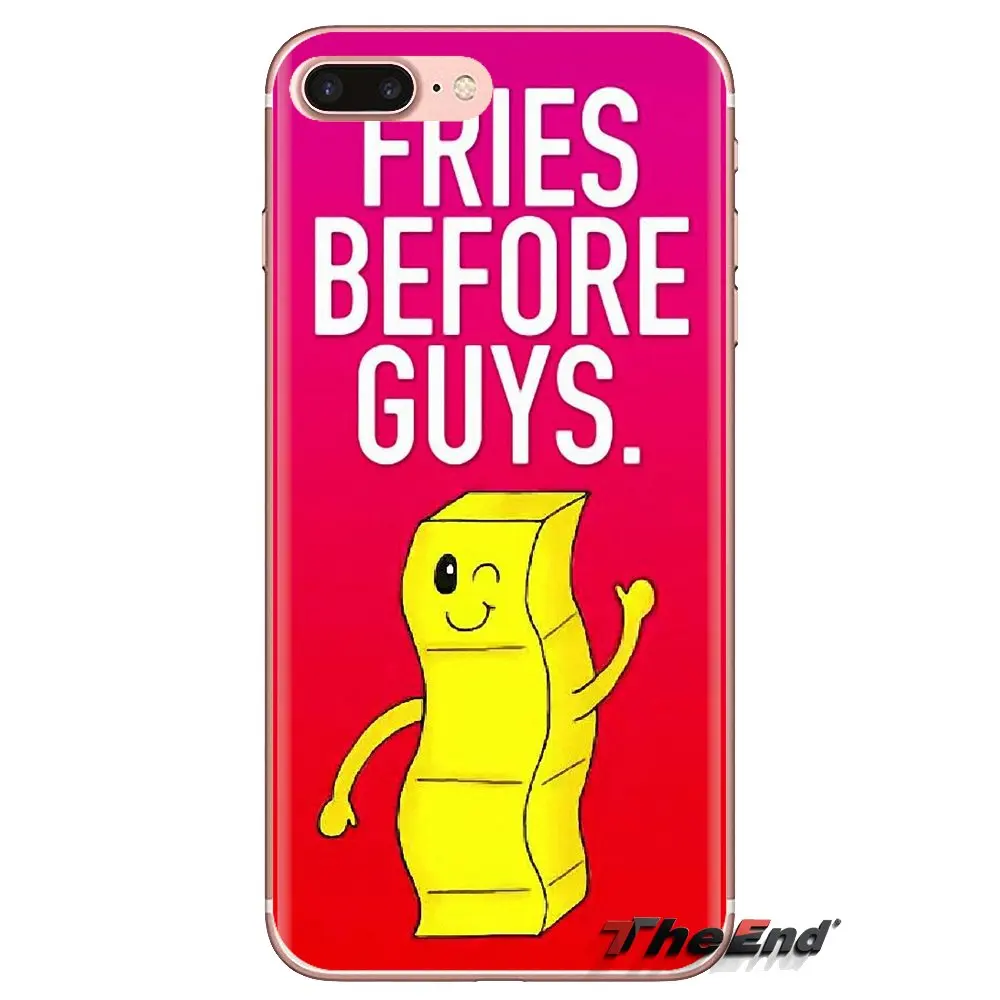 Надпись &quotFries Before Guys&quot Художественный принт для Xiaomi Redmi 4A S2 Note 3 3S 4 4X5 Plus 6 7 6A Pro