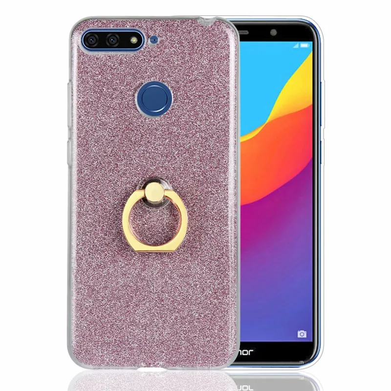 Роскошный блестящий сверкающий Мягкий силиконовый чехол из ТПУ для Huawei Honor 7A Pro