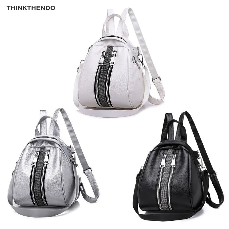 THINKTHENDO 2019 новый модный рюкзак из искусственной кожи рюкзаки для