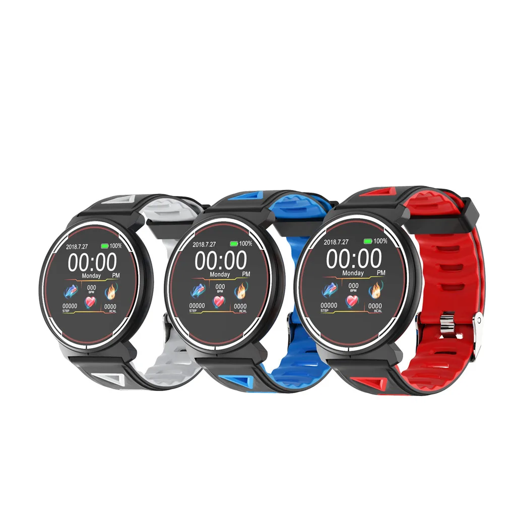 1 3 дюймов Цвет Экран сердечного ритма крови Давление мониторинг сна SmartWatch Band