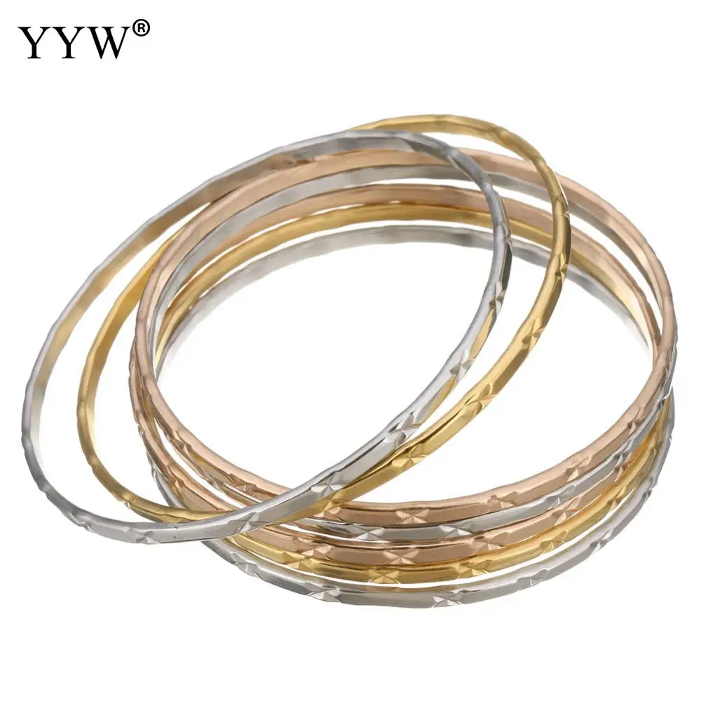 7 шт./компл. Женский комплект из браслета и нержавеющей стали|bangle set|bracelets & banglesbangles