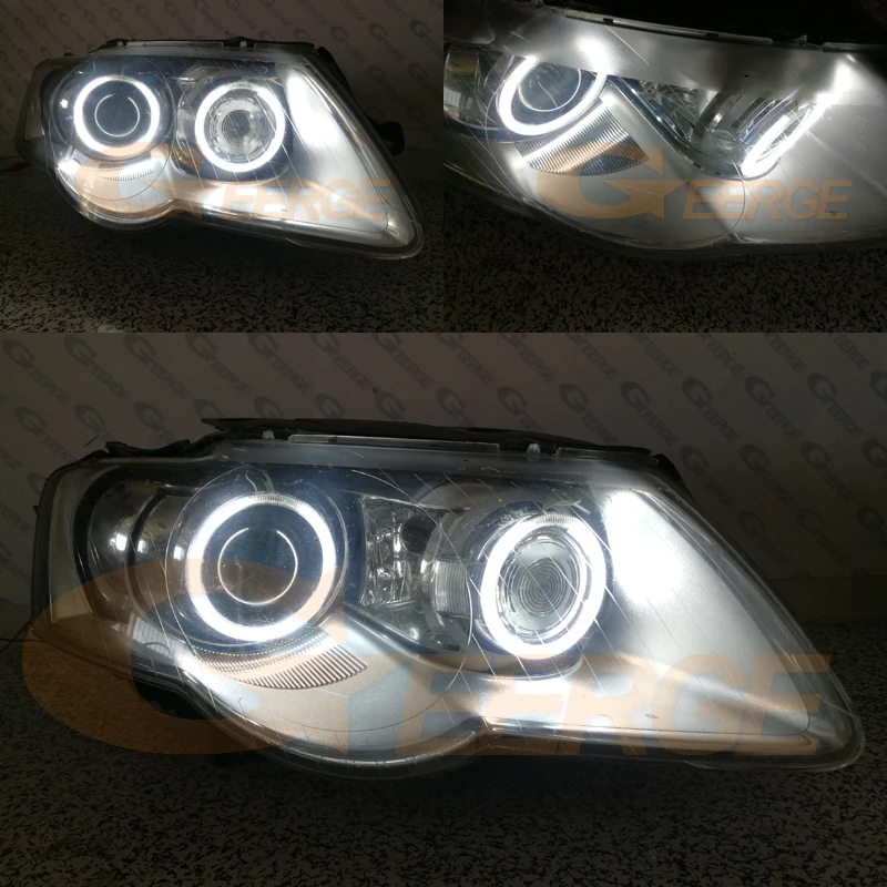 Для Volkswagen VW Passat B6 Magotan 2006-2010 ксеноновая фара отличное Ультра яркое освещение CCFL ангельские глазки комплект Halo Кольцо
