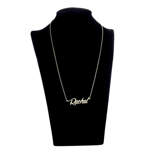 Кулон с надписью Rachel Name ожерелье для женщин/девушек золотого цвета из