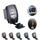 Универсальное автомобильное зарядное устройство с двумя USB-портами, 1 шт., 12-24 В, 3,1 А, двойное зарядное устройство USB для iPhone 5 6 6S Ipad Samsung Tablet