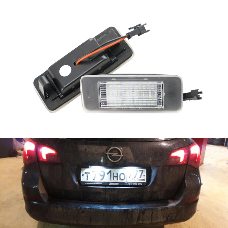 CAN-bus 18-SMD светодиодный светильник номерного знака для Opel Vauxhall Astra J Sports Tourer Estate Zafira Tourer C 09-15