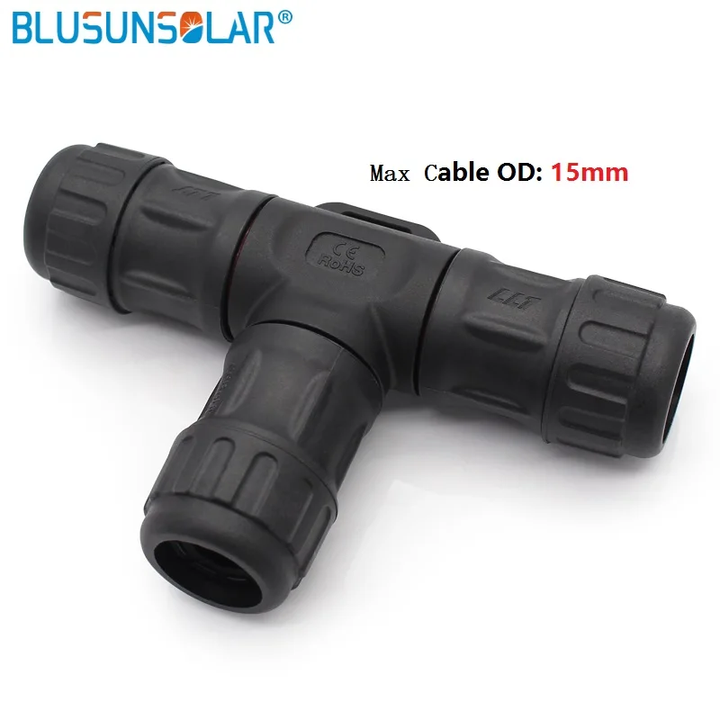 10pec/лот Макс OD15mm провод 25A/35A IP68 L25 водонепроницаемый разъем 2/3 прямой/т формы наружного освещения подключения