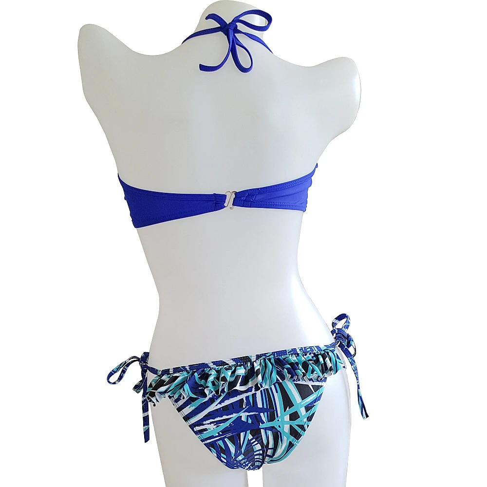 SWIMMART DK46 сексуальный купальный костюм из двух частей с цветком Купальник оборками