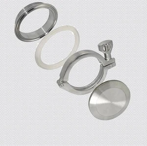 Бесплатная доставка 5 ''133 мм OD санитарная трехшаровая Опора + Торцевая крышка + трехзажимная + силиконовая прокладка