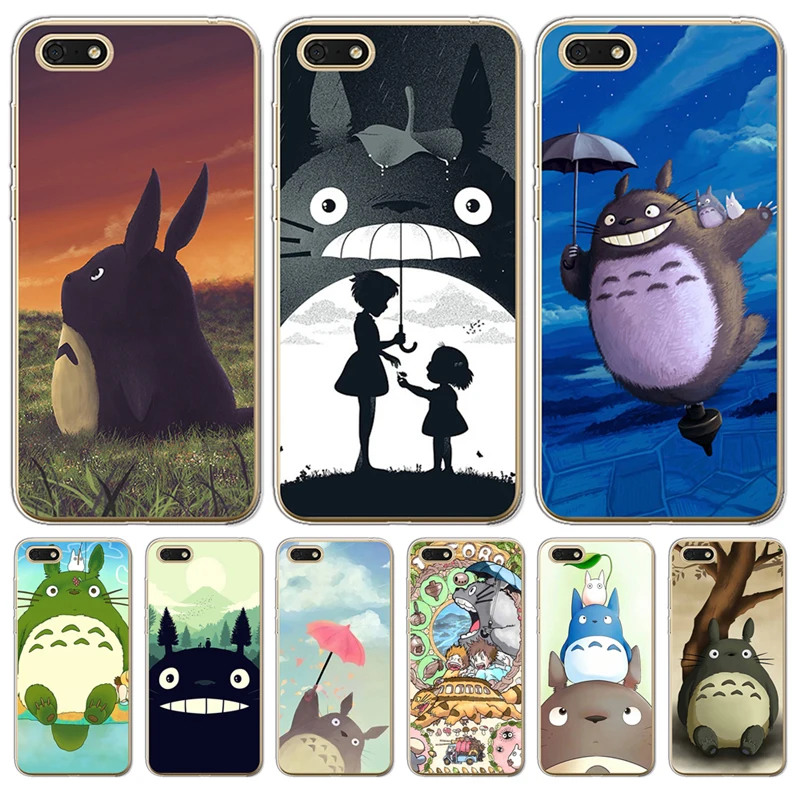 Чехол для телефона Huawei P8 Lite 2017 P9 P10 P20 Pro Plus P Smart Mate 9 10 20 Cute Totoro Spirited Away аниме Ghibli