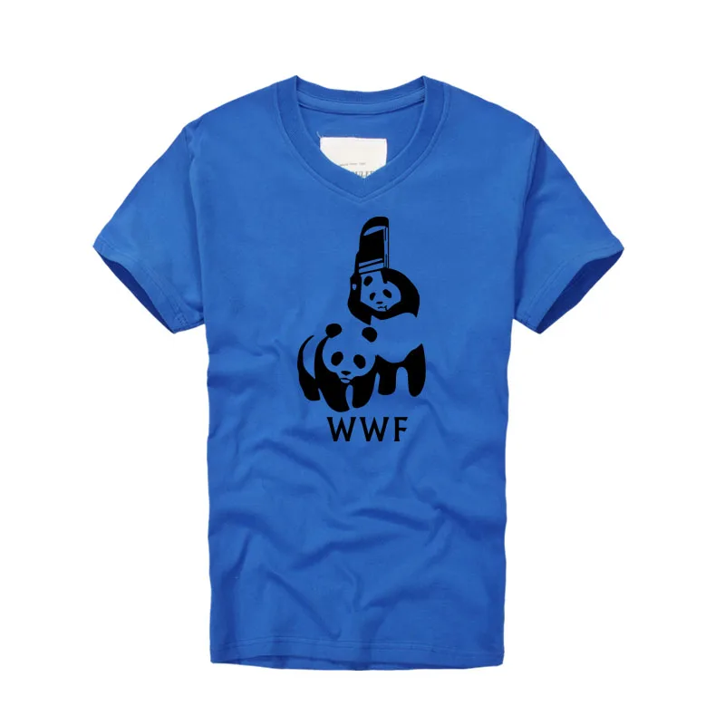 2019 летняя брендовая одежда WWF Wrestling панда комедия с короткими рукавами крутая