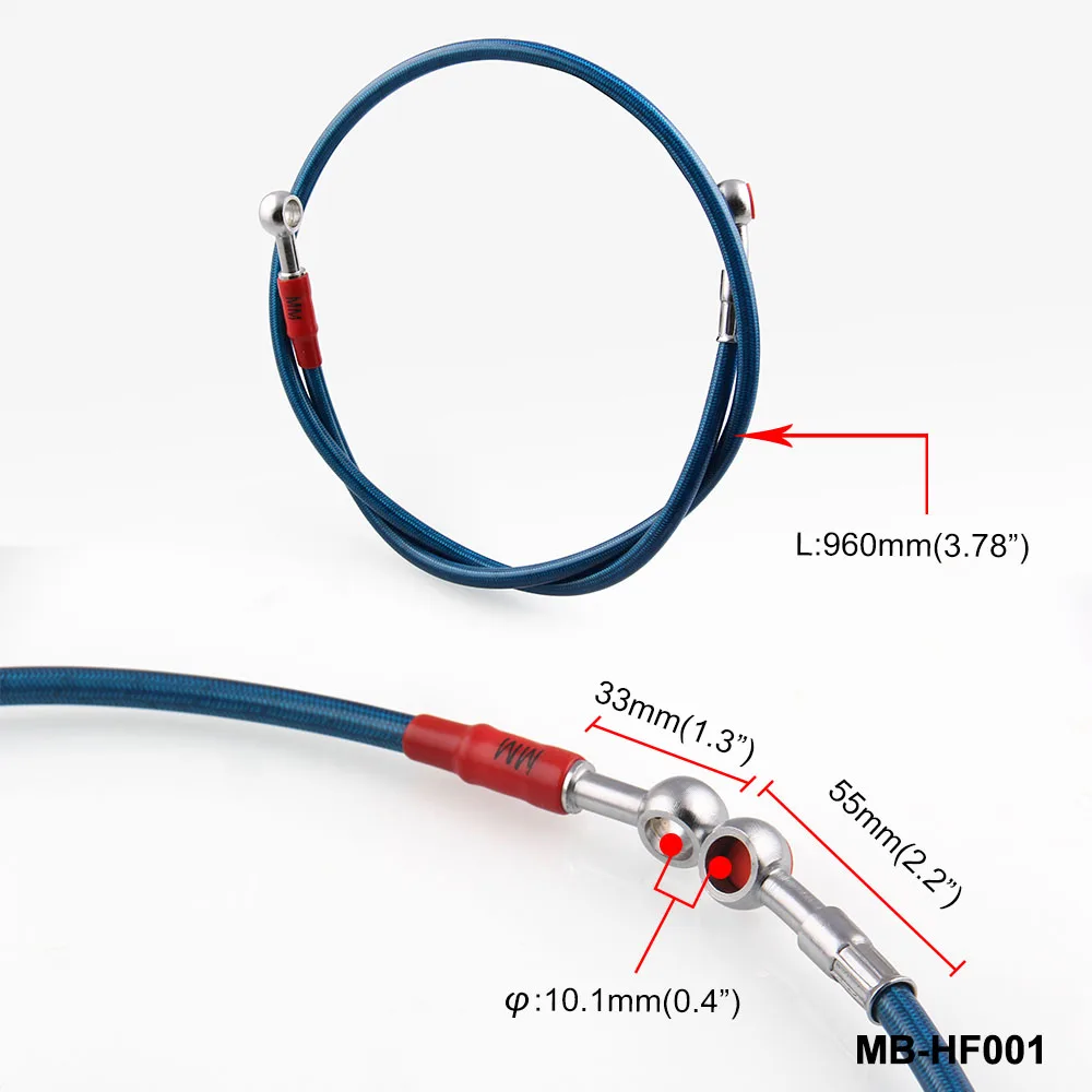 Синий мотоцикл 90 см Плетеный Стальной гидравлический тормоз сцепление радиатор
