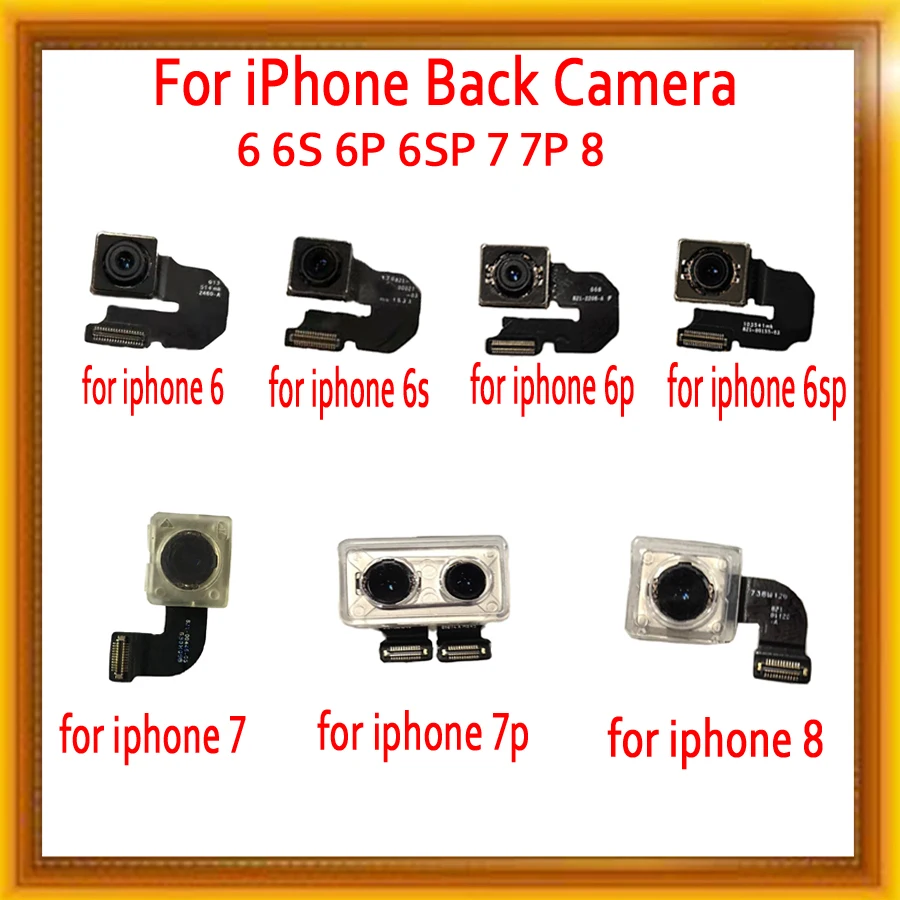 Оригинальная большая камера основная для iphone 6 P 6S 6SP 7P 8 8P X XR XS MAX задняя с датчик