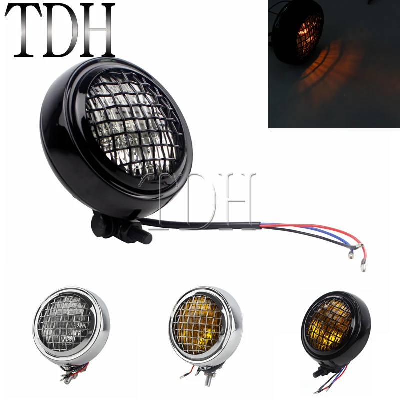 

Налобный фонарь для мотоцикла 4,5 дюйма, с металлическим креплением на маску