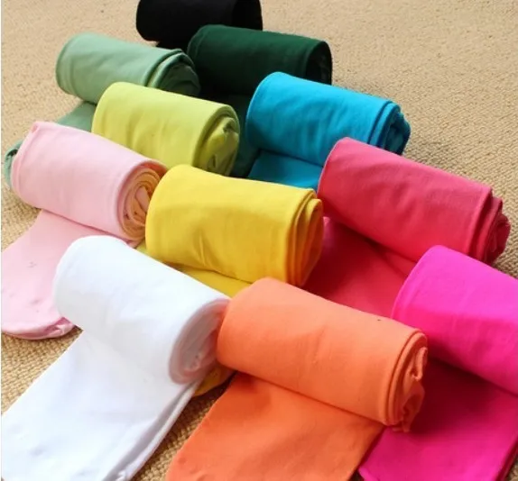 Детские длинные леггинсы из хлопка для девочек на весну и осень 10 цветов яркие