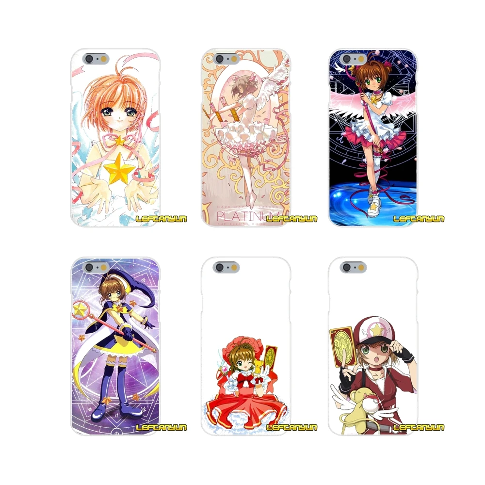 Sakura Card Captor мобильный телефон для iPhone X 4 4S 5 5S 5C SE 6 6S 7 8 Plus Аксессуары чехлы
