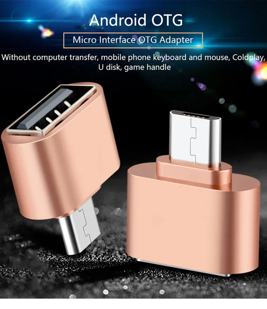 Micro USB мужчина к USB 2,0 Micro OTG адаптер Женский конвертер для samsung Xiaomi LG huawei Android телефоны планшеты флэш-накопители