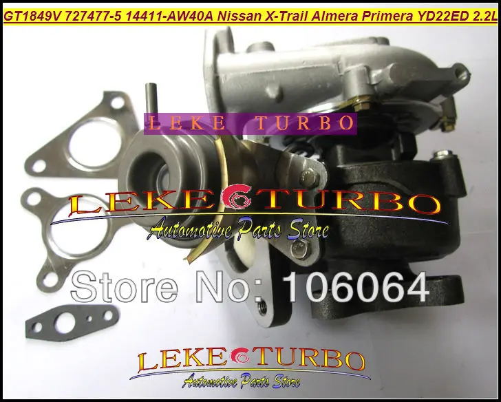 Турбо GT1849V 727477-5006S 727477-5007S 727477 масляный охлажденный Турбокомпрессор для NISSAN X-Trail T30