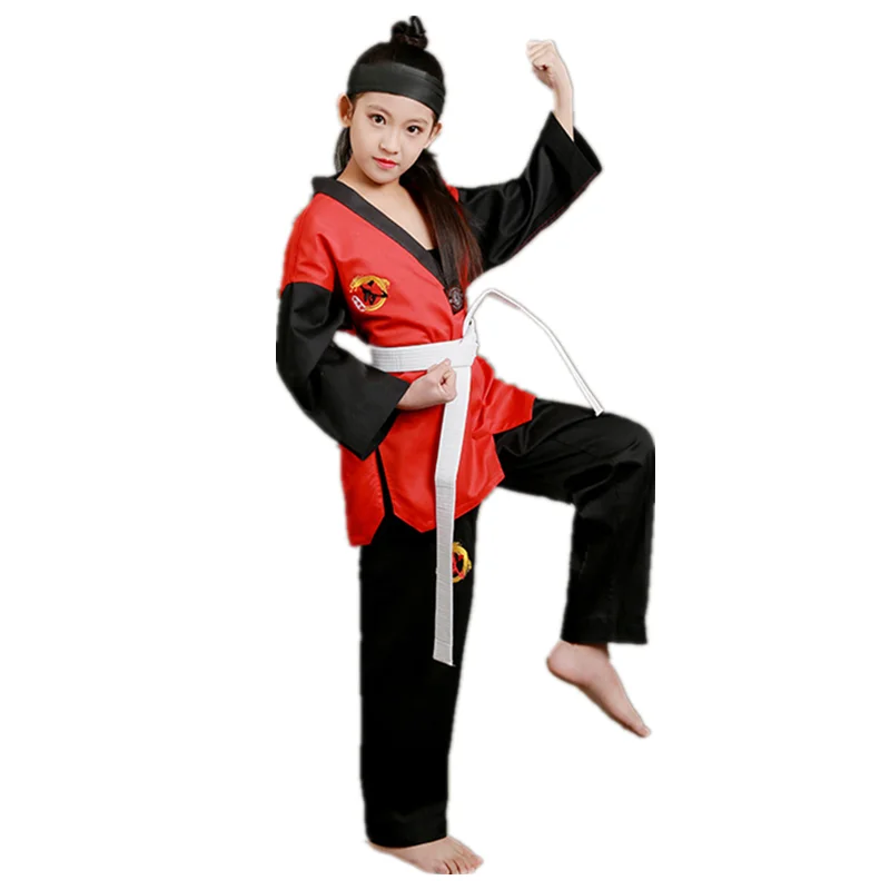 Профессиональная вышивка хлопковая униформа для тхэквондо каратэ дзюдо одежда