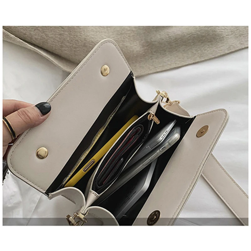 PU Leather Transparent Magnetic Buckle Cover Women's Crossbody Bag Female Messenger Girls Clear Black Borse Da Donna | Багаж и сумки