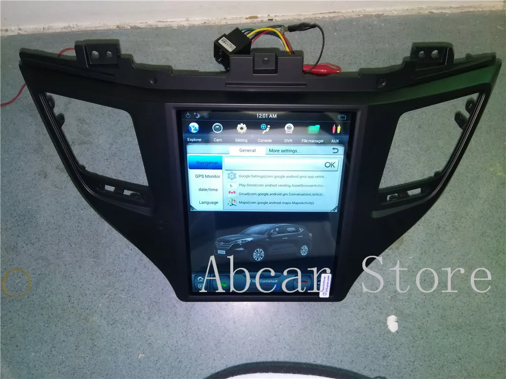10,4 ''Tesla стиль Android 8,1 автомобильный dvd-плеер gps навигация для HYUNDAI Tucson IX35 стерео радио PX6 HDMI