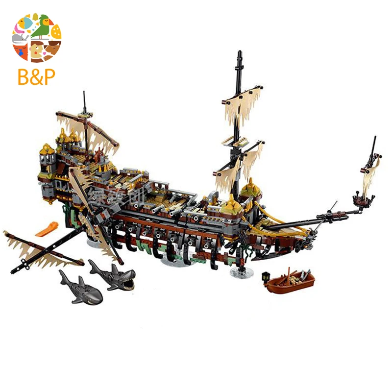 Bela 71042 10680 Pirates of The Caribbean Captain Jack Silent Mary Building Block Toys Compatible with Legoing | Игрушки и хобби