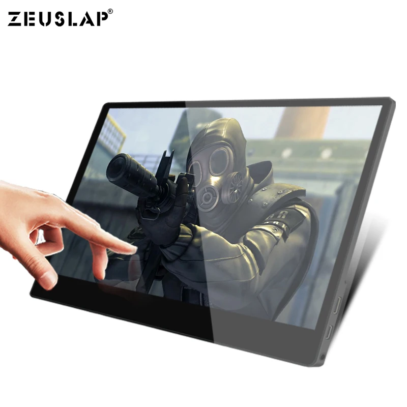 13 3 дюймовый сенсорный экран монитор Портативный Ультратонкий 1080P IPS HD USB Type C