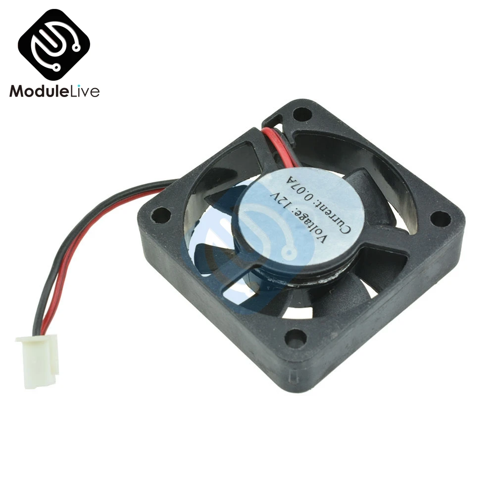 Чехол для компьютера охладитель 2Pin 12V 4CM 40MM PC cpu охлаждающий вентилятор черный радиатор маленький охлаждающий вентилятор PC для Arduino Raspberry Pi