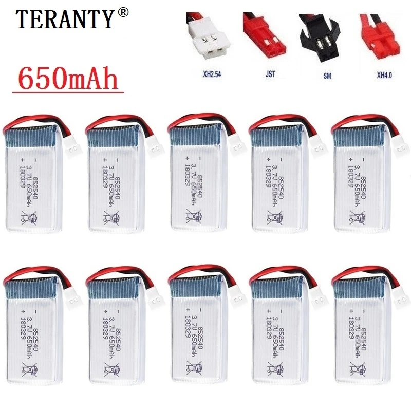 40c 3 7 V 650mAh литий полимерный аккумулятор для Syma X5 X5C 1 X5SC X5SW X6SW H9D H5C L15FW 650 мА/ч 852540
