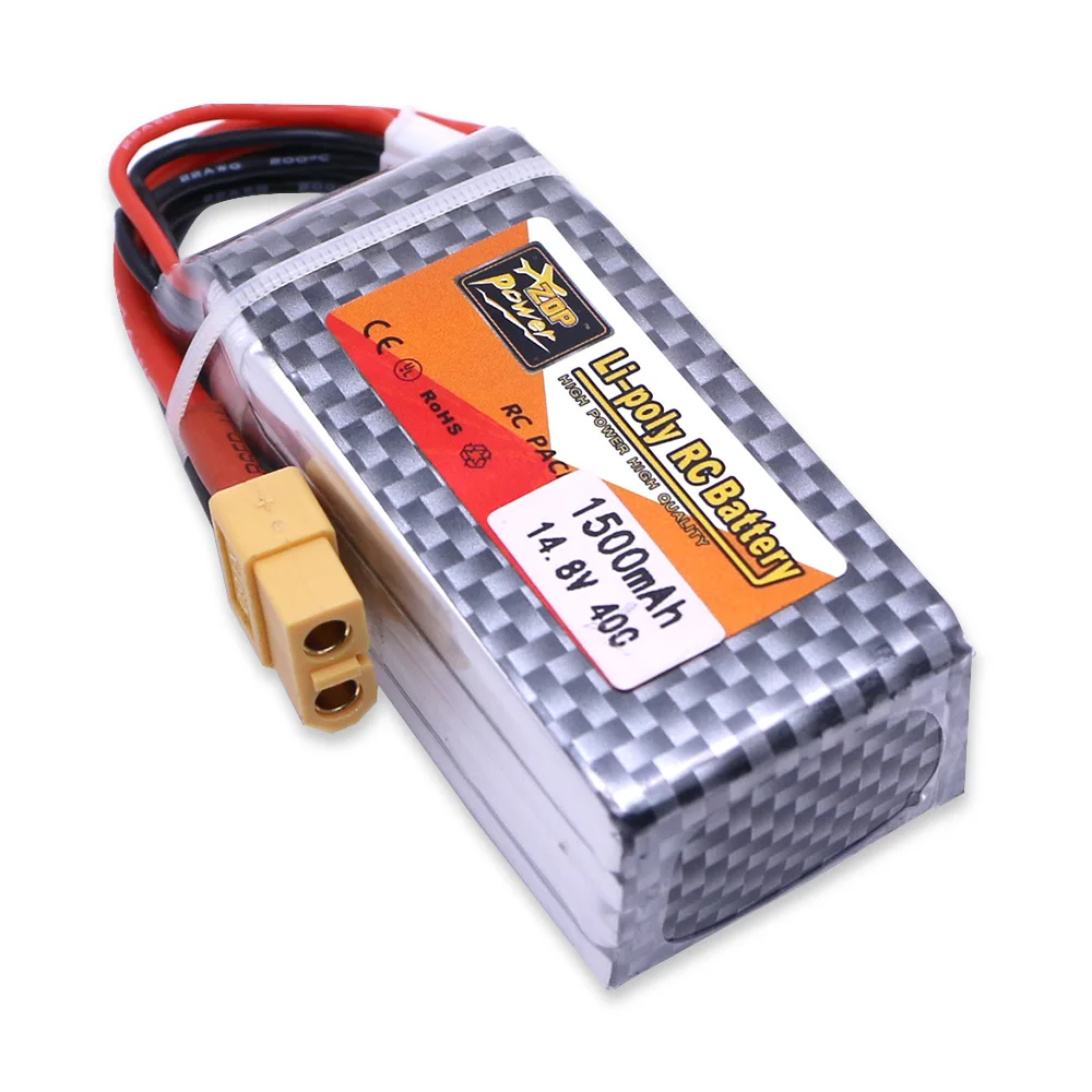 3 шт. оригинальный ZOP Мощность LiPo Батарея 14 8 V 1500 мА/ч 4S 40C XT60/Т образный разъем для