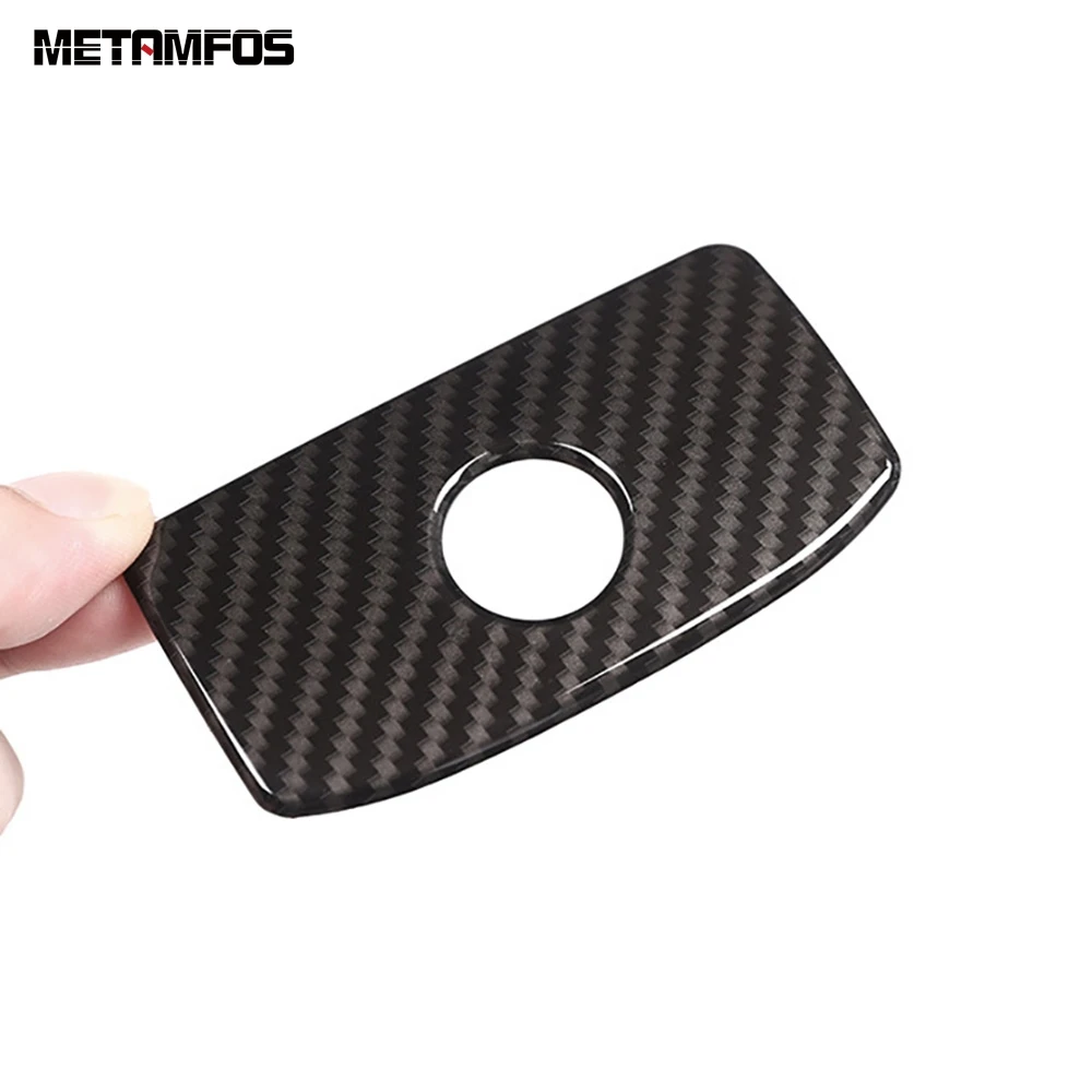 For Jaguar F-PACE XE XF 2016-2019 Carbon Fiber Glove Locker Storage Box Door Handle Cover Trim Decoration Inner Car Accessories |
