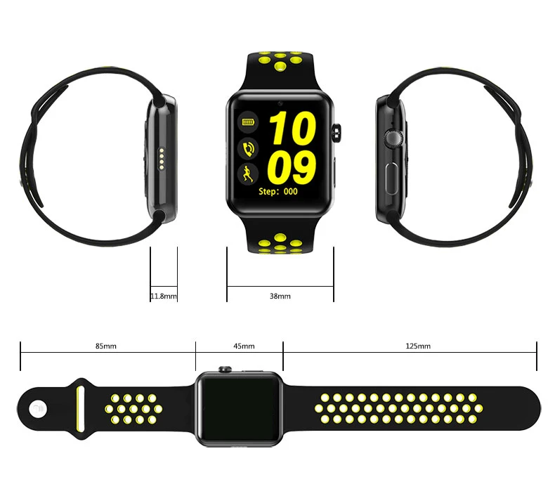 Bluetooth Смарт часы IWO 1:1 MTK2502C NK спортивный ремешок для мужчин smartwatch поддержка sim-карты камера для IOS Iphone и Android телефон