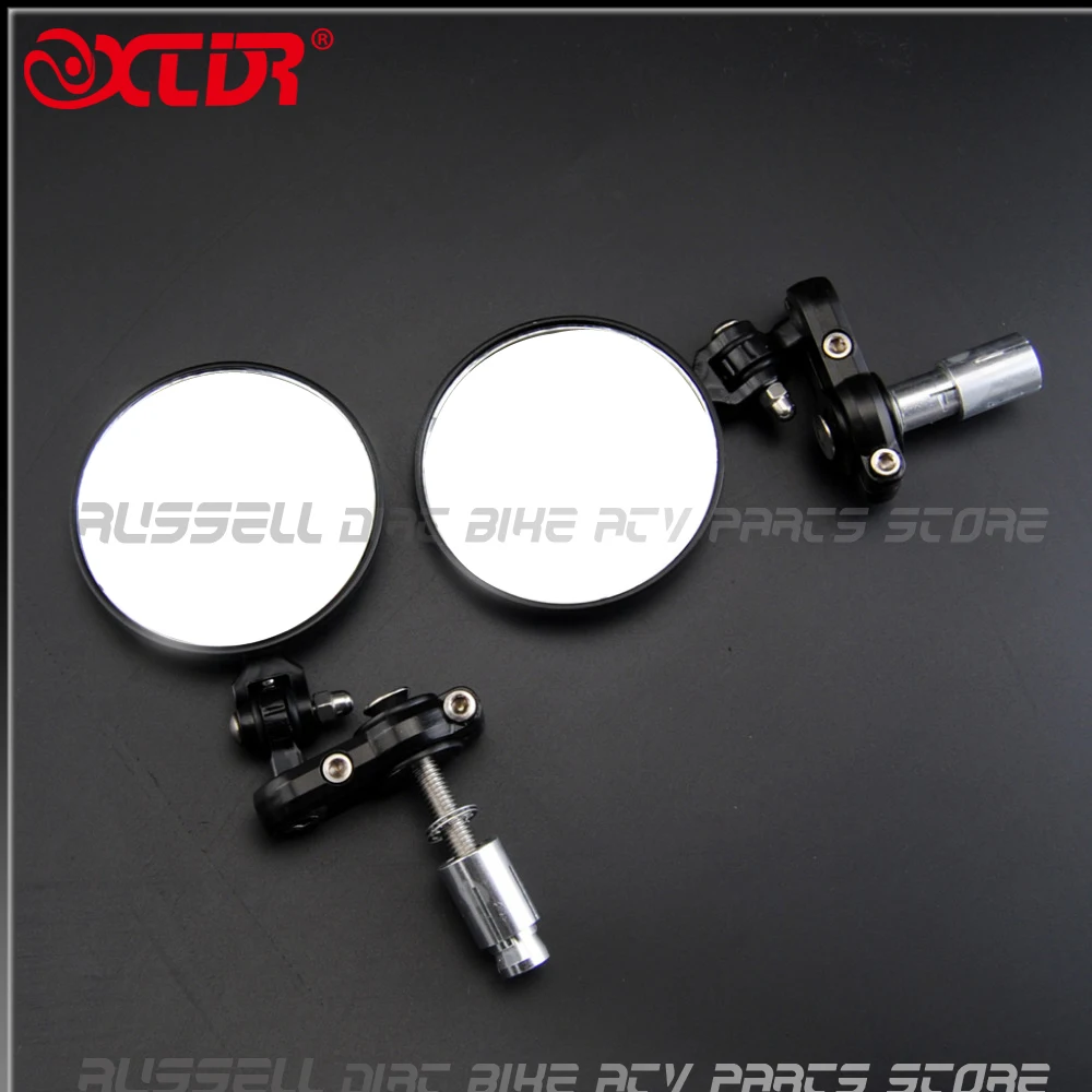 Мотоциклетные зеркала заднего вида 3 дюйма черные с ручкой 7/8 | Автомобили и