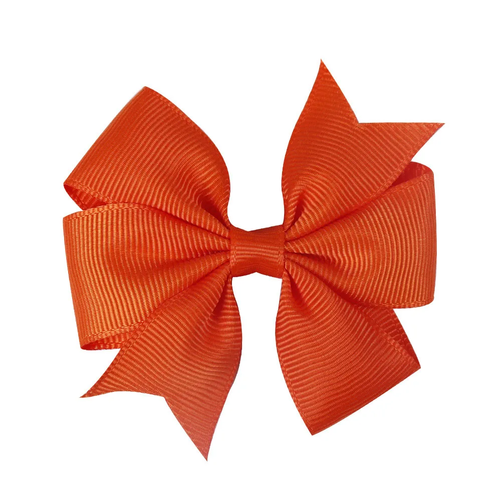 5 шт./партия, 3 дюйма, одноцветные напечатанные заколки для волос, мягкая заколка для волос ручной работы, бант для волос для девочек, аксессуары для волос