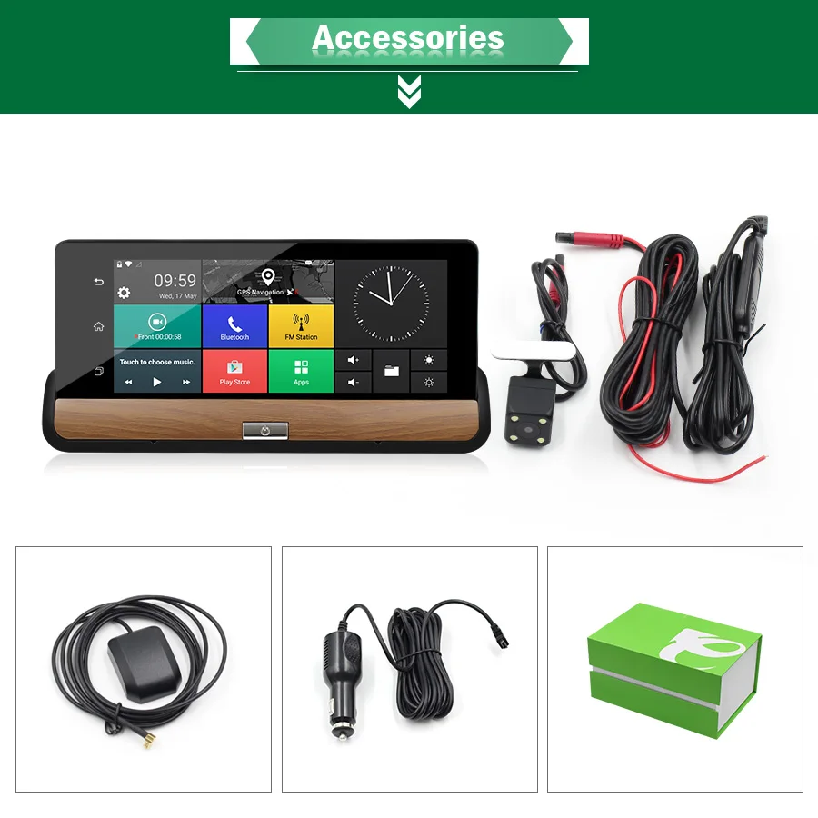 TOPSOURCE 3G 7 &quotAndroid 5 0 Автомобильный GPS навигатор DVR Dash камера грузовик Bluetooth Full HD 1080P