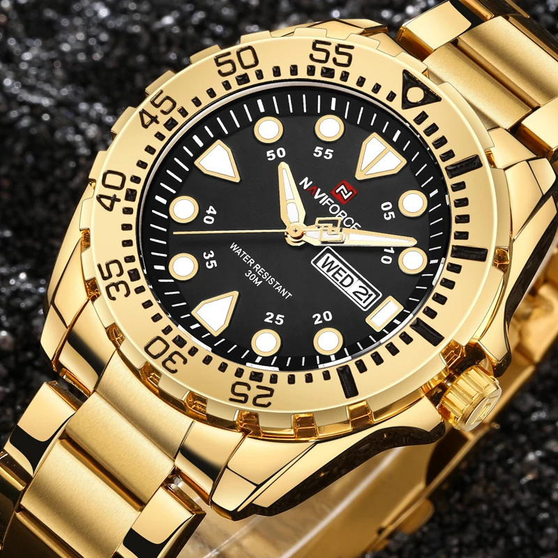 Relogio masculino NAVIFORCE часы для мужчин Элитный бренд Спорт Кварцевые мужчин's
