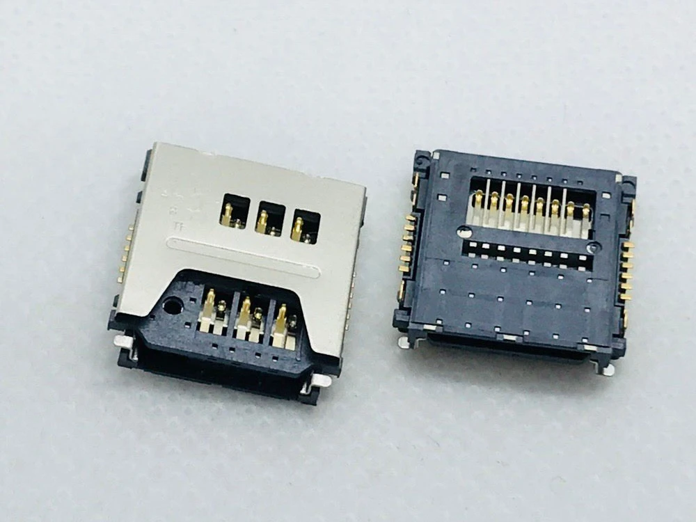 

3 в 1 флип-бар старая машина 8PIN Micro Dual SIM + разъем для SD-карты Разъем смартфон слот лоток держатель считыватель материнская плата FPC FFC