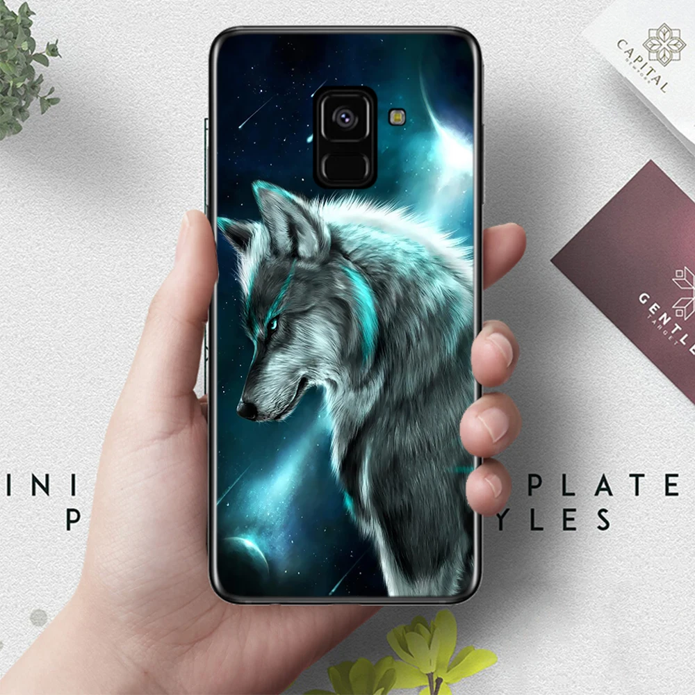 9 Волка на снежную погоду силиконовый чехол для samsung A2 Core A3 A5 A6 плюс A7 A8 A9 A10 A30 A50 A60 A70 A10S A30S A50S A70s - Цвет: 9