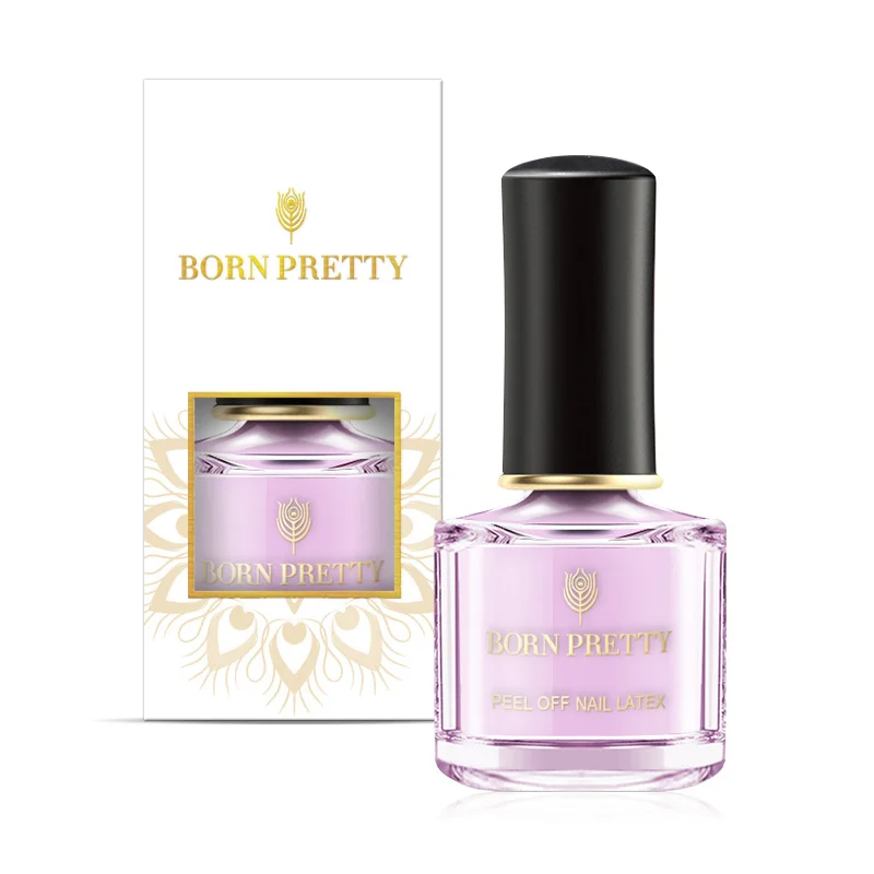 

BORN PRETTY Peel Off LacquerTape From Nail Polish Protection Finger Skin Cream Pink Latex Protected Glue Easy Clean Nail Polish