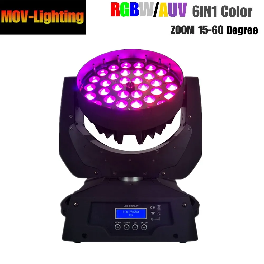 Профессиональный Lyre 36x18 Вт RGBWA UV 6-в-1 Zoom DMX сценическое освещение | Лампы и