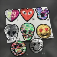 wholesale 20pcs 8cm embroidered sewing on patch iron on patch stickers for clothes sewing fabric applique supplies yh218