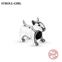 new fit original european bracelets 925 sterling silver cut animal bull terrier charms beads authentic jewelry making gift