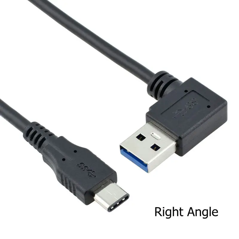 5 Гбит/с В 2 А 90 градусов левый и правый угловой USB 3 0 к 1 кабель стандарта C м фута для
